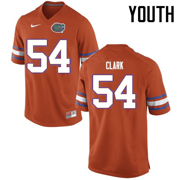 Florida Gators Youth #54 Khairi Clark College Football Jerseys Orange